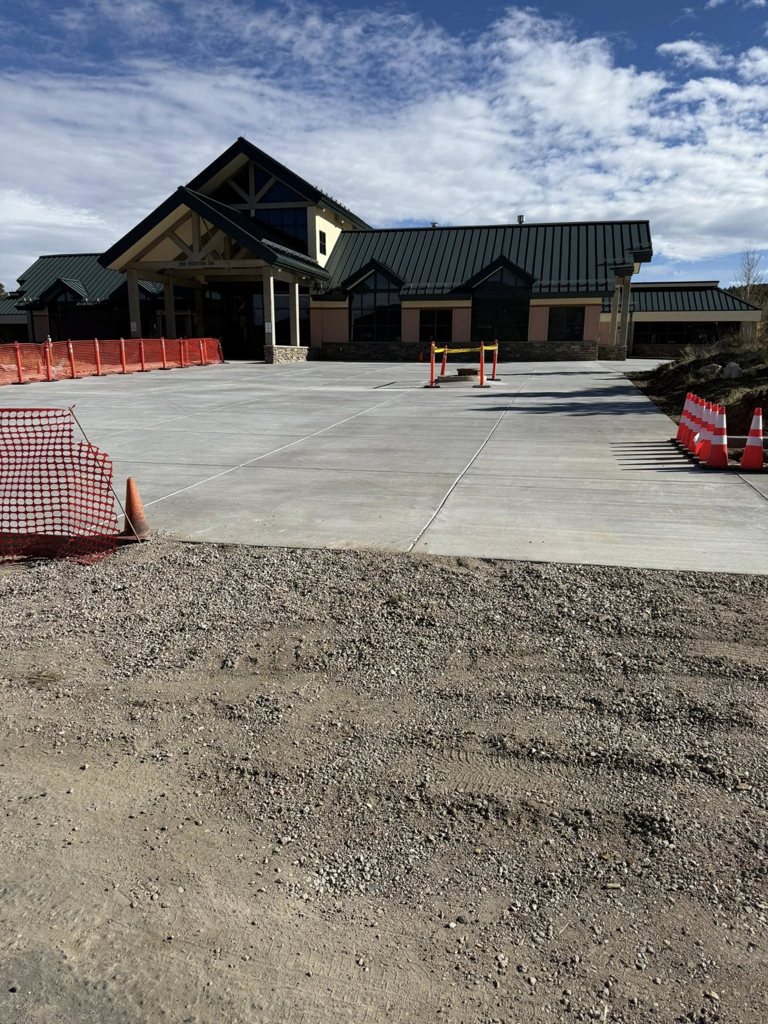 view of the phase 1 improvements to the Community Center
