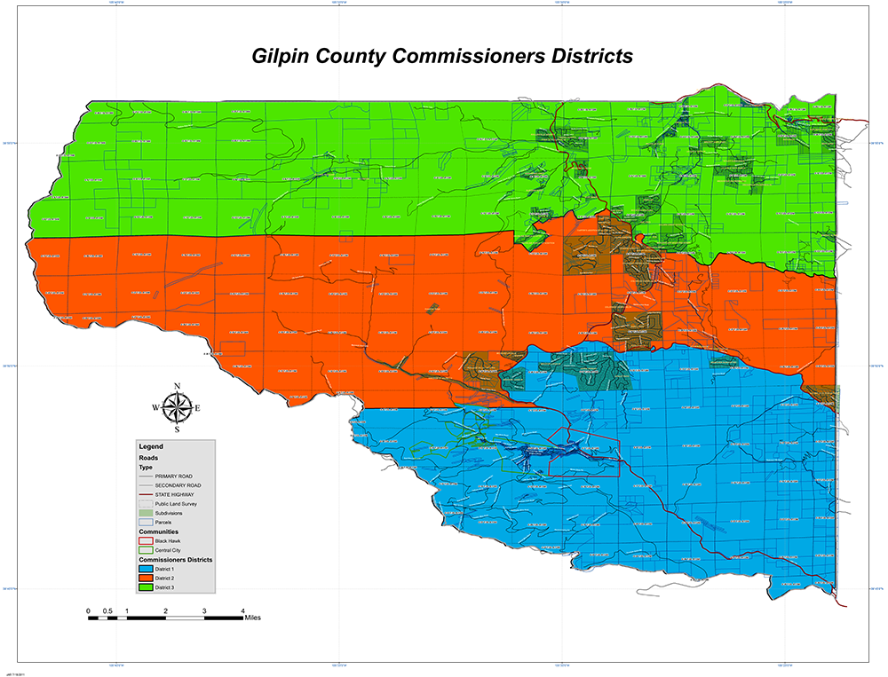 Map of Commissioner Districts